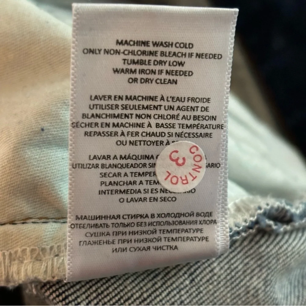 RE/DONE 70s Mid Rise Stove Pipe Jeans Royal Fade Size 27